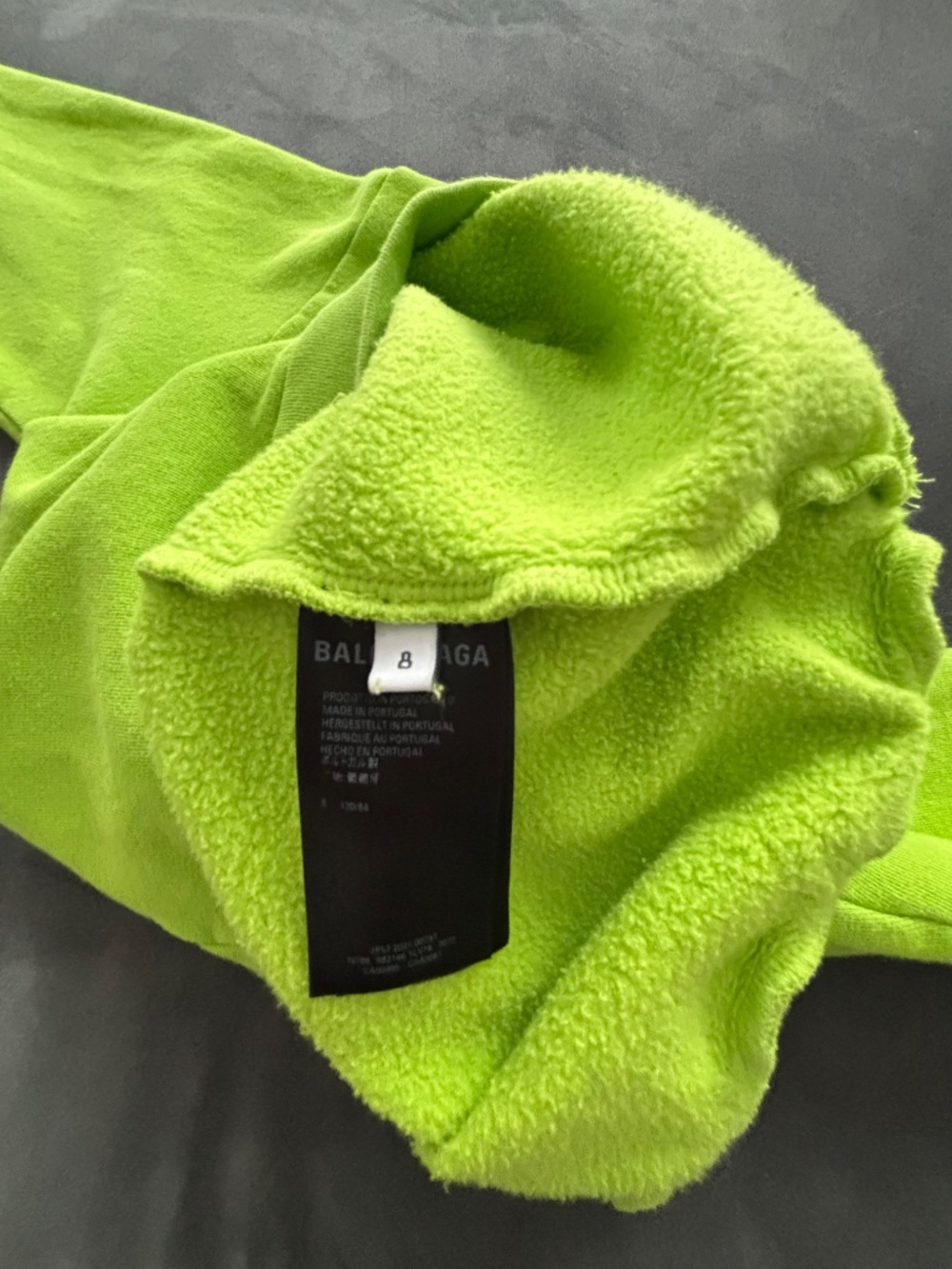 The Balenciaga Kids Logo Trademark Graphic Fleece Sweatshirt in size 8Y Unisex - Picture 11 of 15